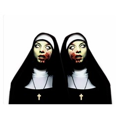 Horror nuns Double Sided Flano Blanket (Medium) 