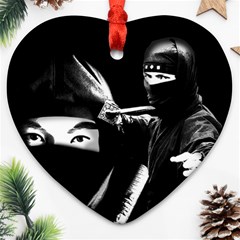 Ninja Ornament (heart) by Valentinaart