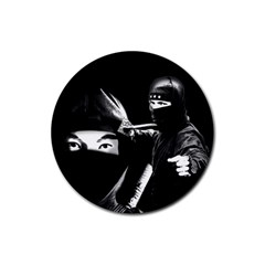 Ninja Rubber Coaster (round)  by Valentinaart