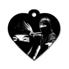 Ninja Dog Tag Heart (two Sides) by Valentinaart