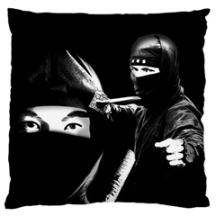 Ninja Large Cushion Case (one Side) by Valentinaart