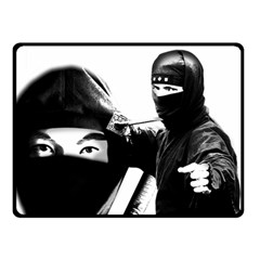 Ninja Double Sided Fleece Blanket (small)  by Valentinaart