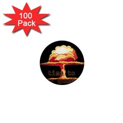 Nuclear Explosion 1  Mini Magnets (100 Pack)  by Valentinaart