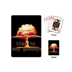 Nuclear Explosion Playing Cards (mini)  by Valentinaart