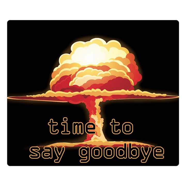 Nuclear Explosion Double Sided Flano Blanket (Small) 