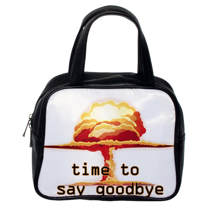 Nuclear Explosion Classic Handbags (One Side)