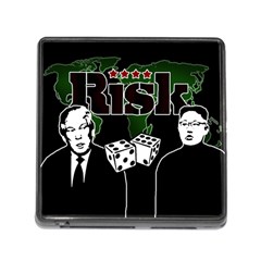 Nuclear Explosion Trump And Kim Jong Memory Card Reader (square) by Valentinaart