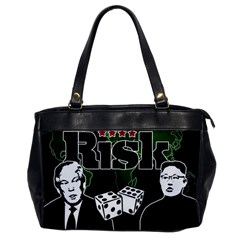 Nuclear Explosion Trump And Kim Jong Office Handbags by Valentinaart