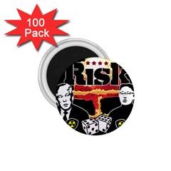 Nuclear Explosion Trump And Kim Jong 1 75  Magnets (100 Pack) 