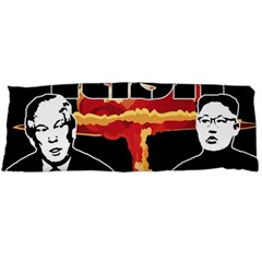 Nuclear Explosion Trump And Kim Jong Body Pillow Case (dakimakura) by Valentinaart