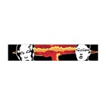 Nuclear Explosion Trump and Kim Jong Flano Scarf (Mini) Back