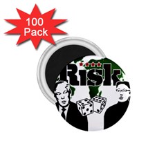 Nuclear Explosion Trump And Kim Jong 1 75  Magnets (100 Pack) 