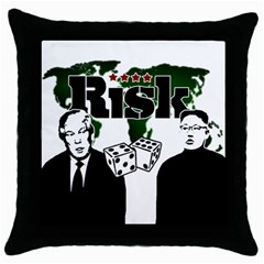 Nuclear Explosion Trump And Kim Jong Throw Pillow Case (black)