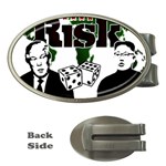 Nuclear Explosion Trump and Kim Jong Money Clips (Oval)  Front