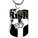 Nuclear Explosion Trump and Kim Jong Dog Tag (One Side) Front