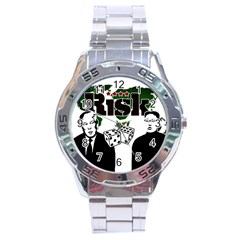 Nuclear Explosion Trump And Kim Jong Stainless Steel Analogue Watch