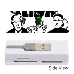 Nuclear Explosion Trump And Kim Jong Memory Card Reader (stick)  by Valentinaart