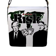 Nuclear Explosion Trump And Kim Jong Flap Messenger Bag (l) 