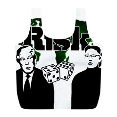 Nuclear Explosion Trump And Kim Jong Full Print Recycle Bags (l) 