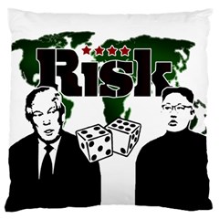 Nuclear Explosion Trump And Kim Jong Standard Flano Cushion Case (two Sides) by Valentinaart