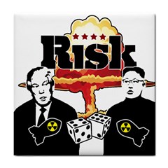 Nuclear Explosion Trump And Kim Jong Tile Coasters