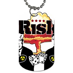 Nuclear Explosion Trump And Kim Jong Dog Tag (two Sides) by Valentinaart