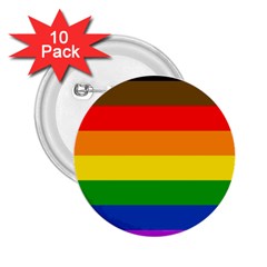 Philadelphia Pride Flag 2 25  Buttons (10 Pack)  by Valentinaart