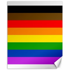 Philadelphia Pride Flag Canvas 16  X 20   by Valentinaart