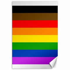 Philadelphia Pride Flag Canvas 20  X 30   by Valentinaart