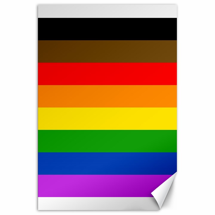 Philadelphia pride flag Canvas 20  x 30  