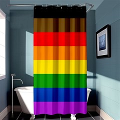 Philadelphia Pride Flag Shower Curtain 36  X 72  (stall)  by Valentinaart