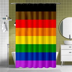 Philadelphia Pride Flag Shower Curtain 48  X 72  (small)  by Valentinaart