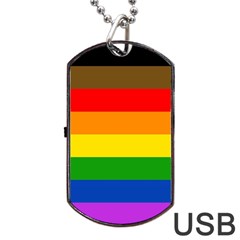 Philadelphia Pride Flag Dog Tag Usb Flash (one Side) by Valentinaart