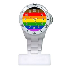 Philadelphia Pride Flag Plastic Nurses Watch by Valentinaart