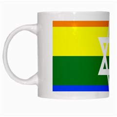 Gay Pride Israel Flag White Mugs by Valentinaart