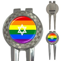 Gay Pride Israel Flag 3-in-1 Golf Divots by Valentinaart