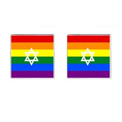 GAY PRIDE Israel Flag Cufflinks (Square)