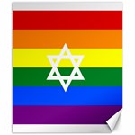 GAY PRIDE Israel Flag Canvas 8  x 10  8.15 x9.66  Canvas - 1