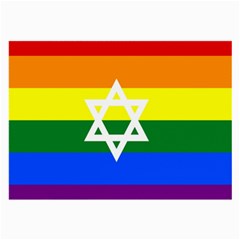 GAY PRIDE Israel Flag Large Glasses Cloth (2-Side)