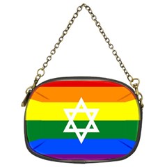 Gay Pride Israel Flag Chain Purses (two Sides)  by Valentinaart