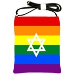 GAY PRIDE Israel Flag Shoulder Sling Bags Front