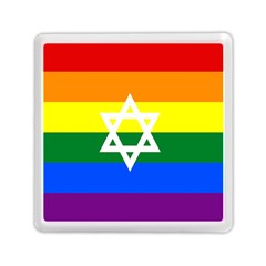 Gay Pride Israel Flag Memory Card Reader (square)  by Valentinaart