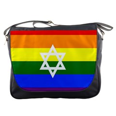 Gay Pride Israel Flag Messenger Bags by Valentinaart