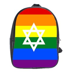 Gay Pride Israel Flag School Bags (xl)  by Valentinaart