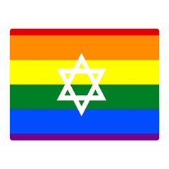 Gay Pride Israel Flag Double Sided Flano Blanket (mini)  by Valentinaart