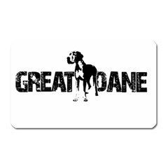 Great Dane Magnet (rectangular) by Valentinaart