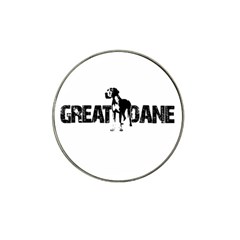 Great Dane Hat Clip Ball Marker by Valentinaart