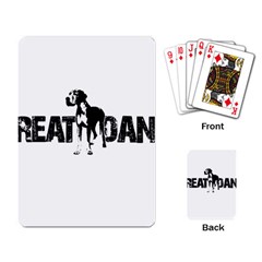 Great Dane Playing Card by Valentinaart