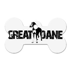 Great Dane Dog Tag Bone (two Sides) by Valentinaart