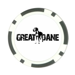 Great Dane Poker Chip Card Guard by Valentinaart